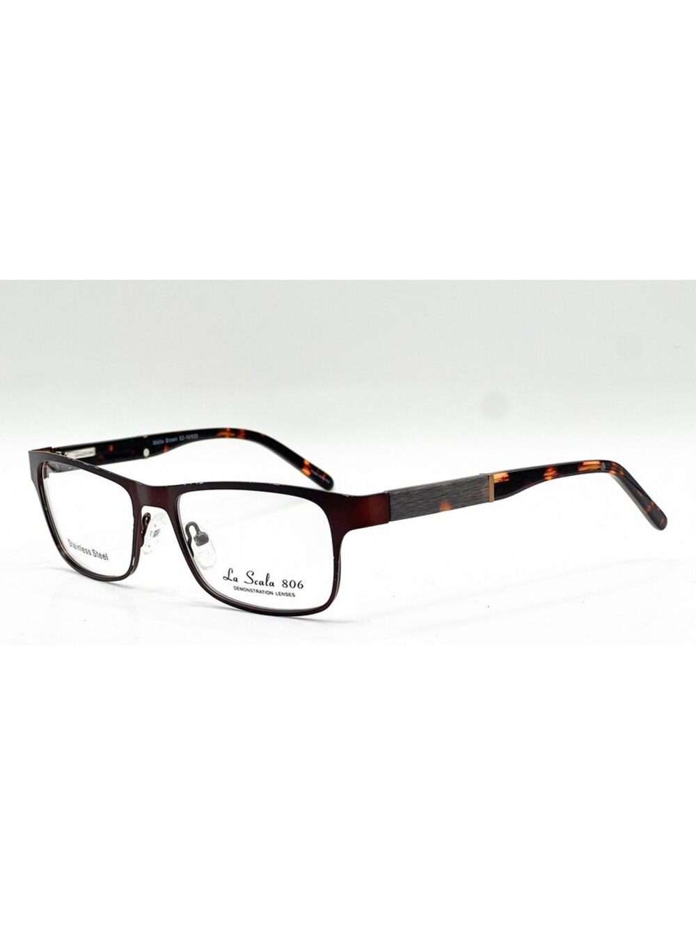 La Scala 806 Matte Brown Authentic Eyeglasses 52-16-135